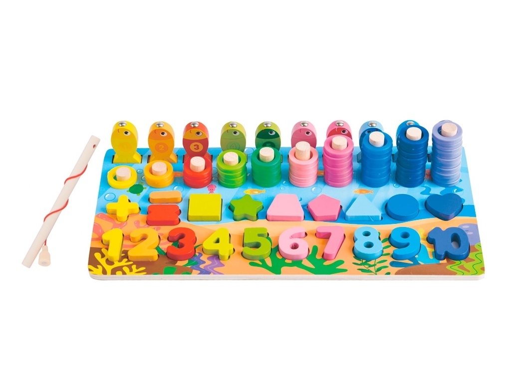 Деревянная игрушка Центр развивающий рыбалка. Tree Toys MD 1926