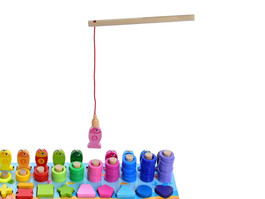 Деревянная игрушка Центр развивающий рыбалка. Tree Toys MD 1926