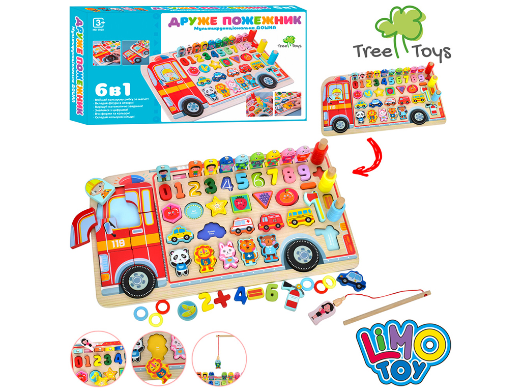 Деревянная игрушка Многофункциональная Досточка. Tree Toys MD 1960