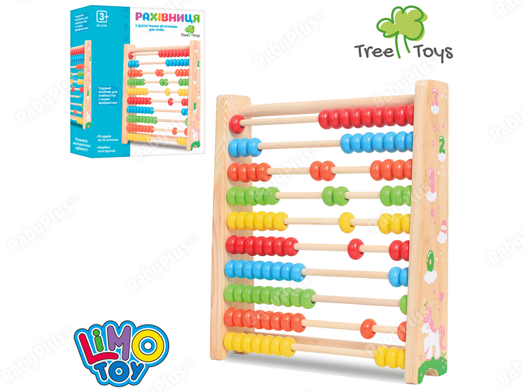 Дерев'яна іграшка Рахунки на підставці. Tree Toys MD 2299