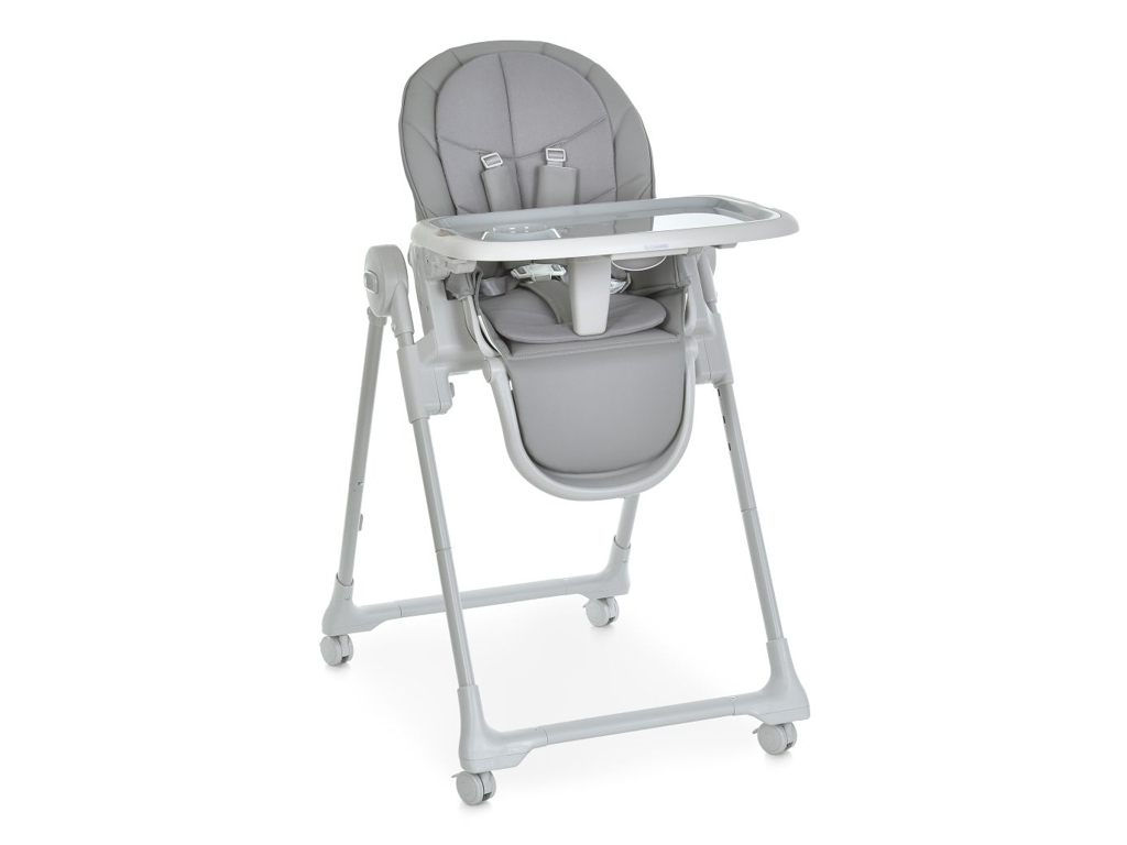 Стільчик для годування El Camino CRYSTAL ME 1037 Nude Gray. 5-точкові ремені, вкладиш