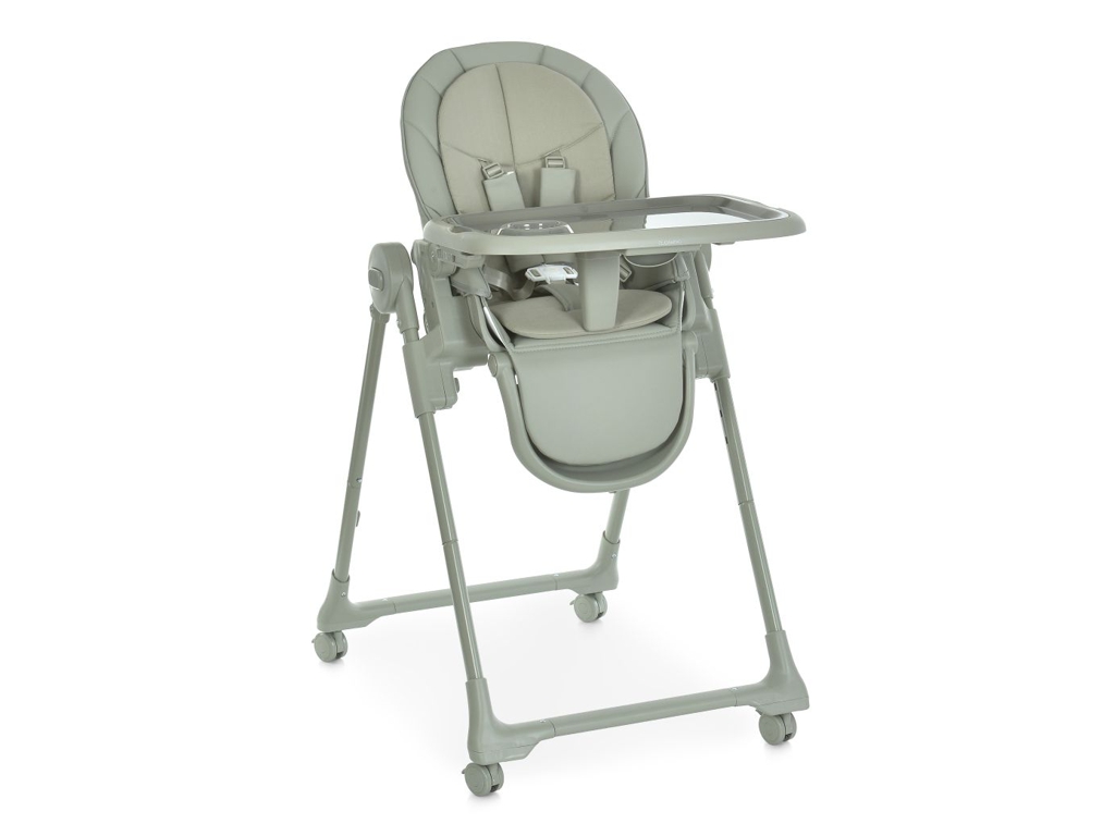 Стульчик для кормления El Camino CRYSTAL ME 1037 Nude Green. 5-точечные ремни, вкладыш