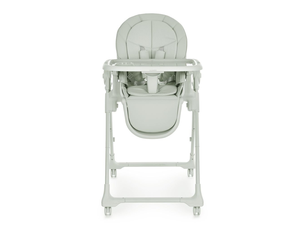 Стульчик для кормления El Camino CRYSTAL ME 1037 Nude Green. 5-точечные ремни, вкладыш