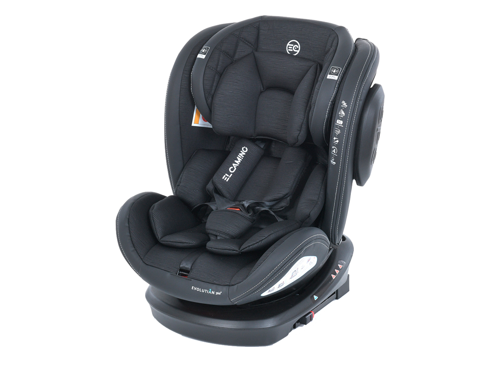 Автокрісло дитяче. EL CAMINO ME 1045-1 EVOLUTION 2 360⁰ Black Striped