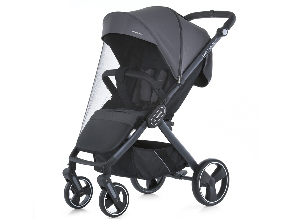Коляска дитяча прогулянкова. EL CAMINO ME 1053-3 DYNAMIC PRO Charcoal