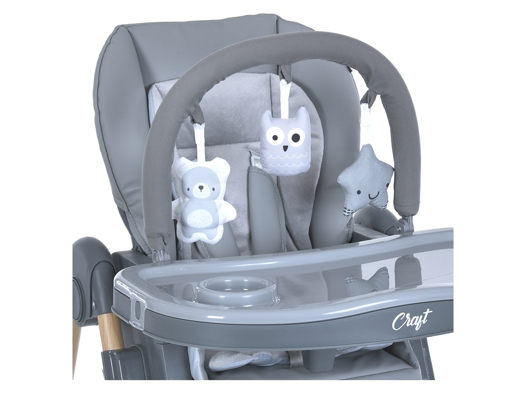 Стільчик для годування. EL CAMINO ME 1115-W CRAFT Gray