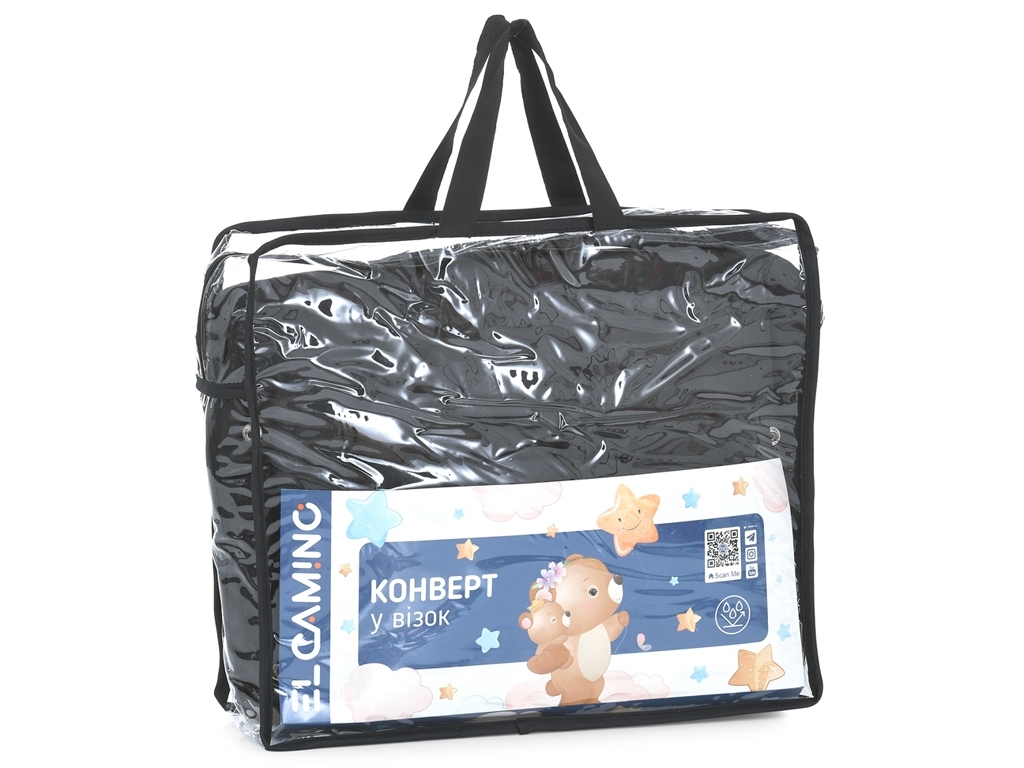 Конверт в коляску дитячу 100х53см. EL CAMINO ME 1131 Footmuff Plus Black