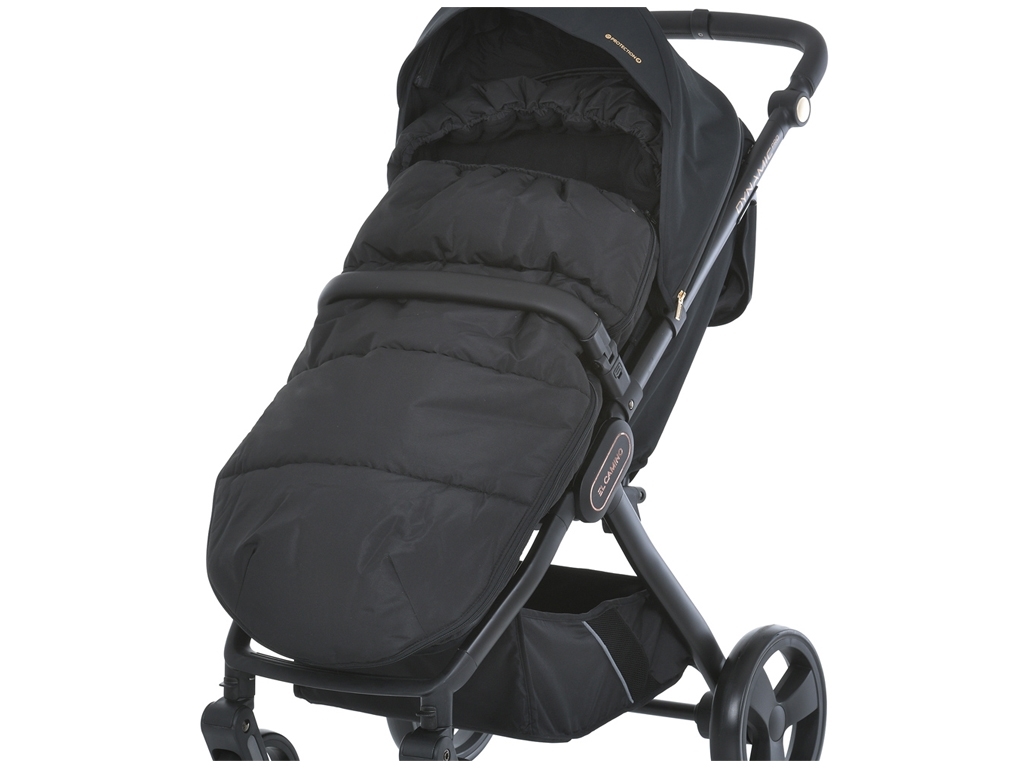 Конверт в коляску дитячу 100х53см. EL CAMINO ME 1131 Footmuff Plus Black