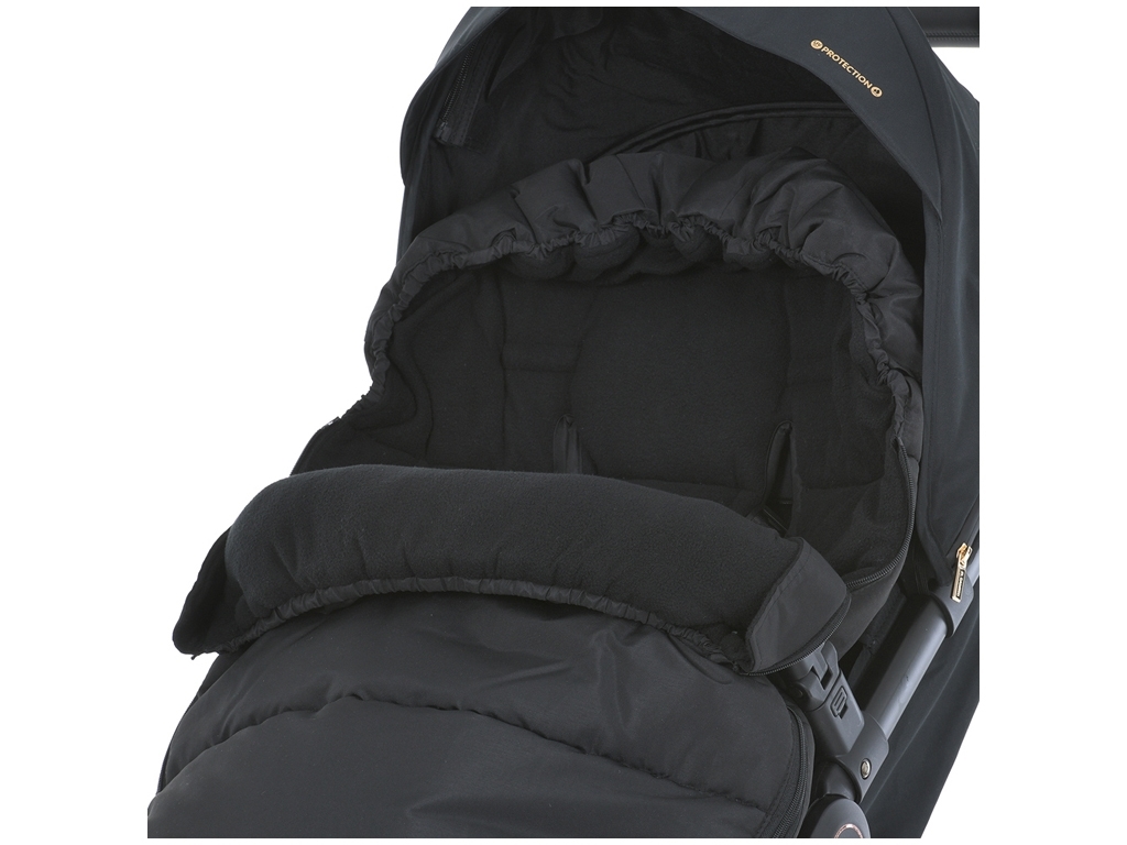 Конверт в коляску дитячу 100х53см. EL CAMINO ME 1131 Footmuff Plus Black
