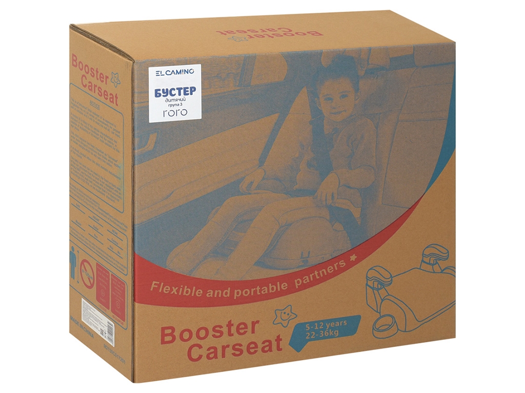 Бустер EL CAMINO. ME 1144 RORO Isofix Royal Black