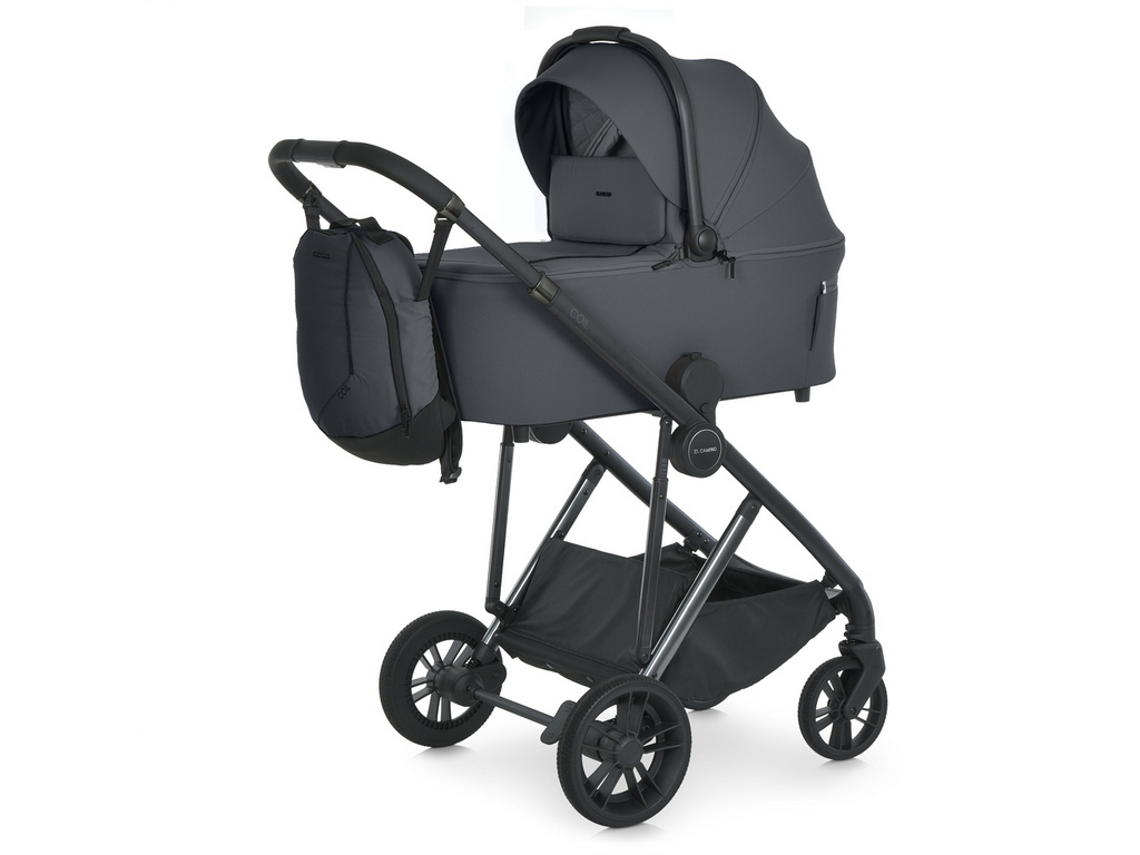 Коляска універсальна 2в1 EL Camino COIL ME 1190 Vulcan Gray, з рюкзаком, графіт