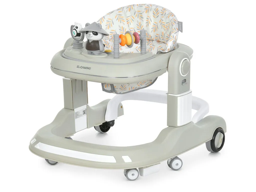 Ходунки 2 в 1 ME 1200 URSA Beige, пушер, музика, світло, бежевий