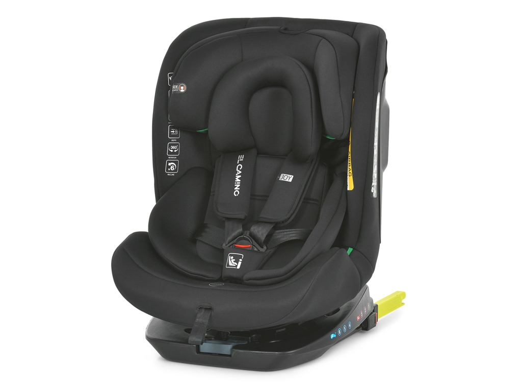 Автокрісло El Camino i-JOY ME 1205 Black i-SIZE R129, Top Tether, Isofix
