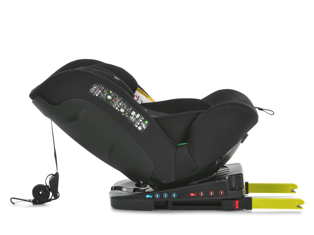 Автокрісло El Camino i-JOY ME 1205 Black i-SIZE R129, Top Tether, Isofix