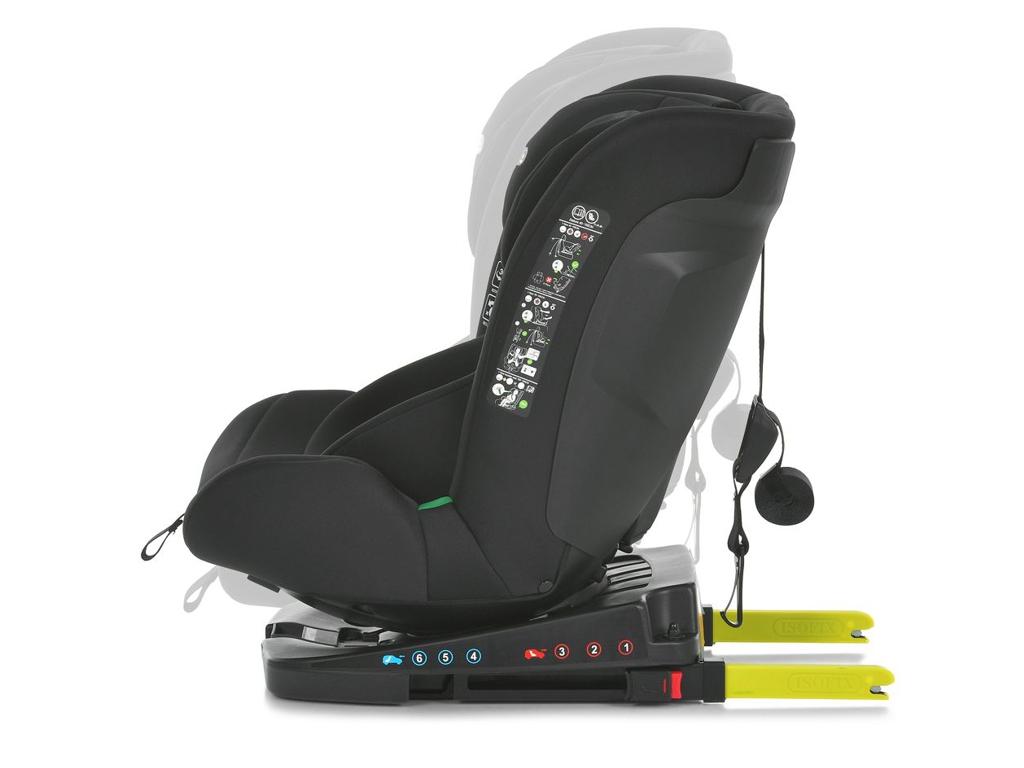 Автокрісло El Camino i-JOY ME 1205 Black i-SIZE R129, Top Tether, Isofix
