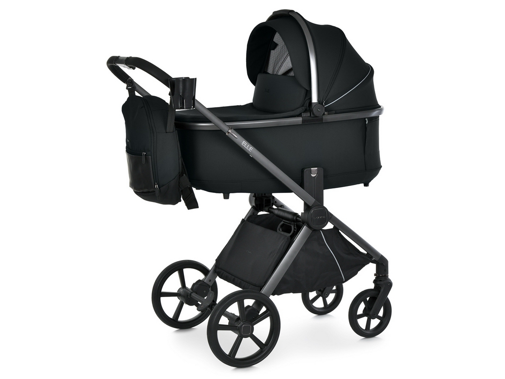 Коляска універсальна 2в1 El Camino ELLE ME 1221 Black, чорний