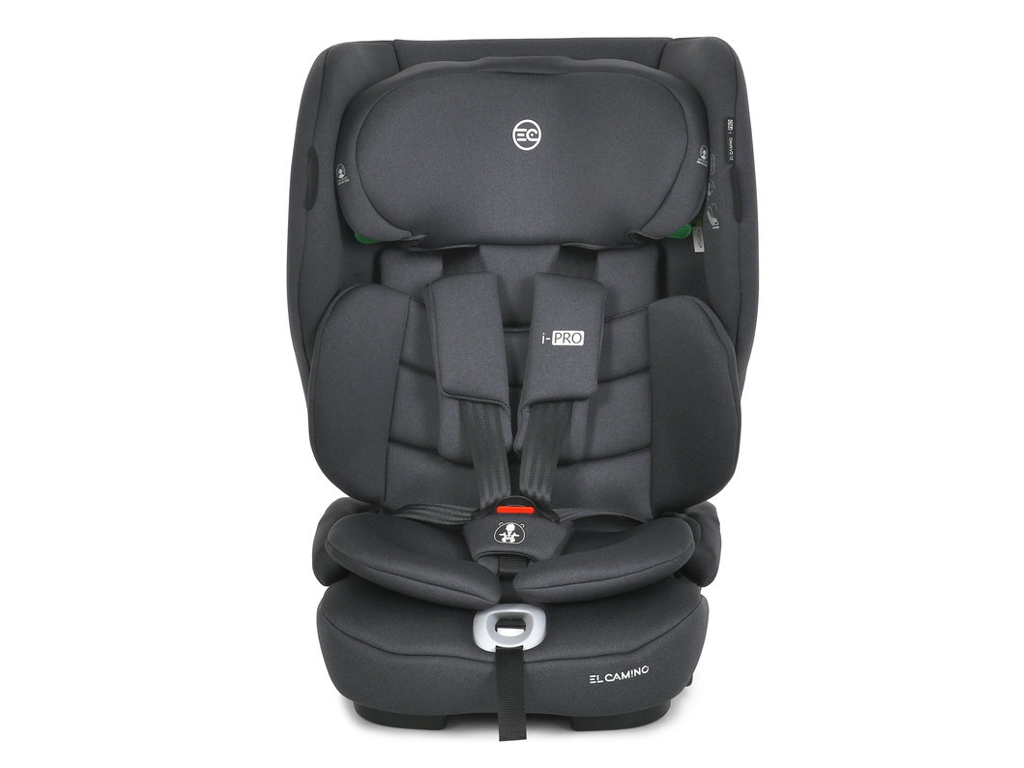 Автокрісло дитяче El Camino i-PRO ME 1234 Gray, 76-150 см,  ISOFIX, Top Tether, сірий