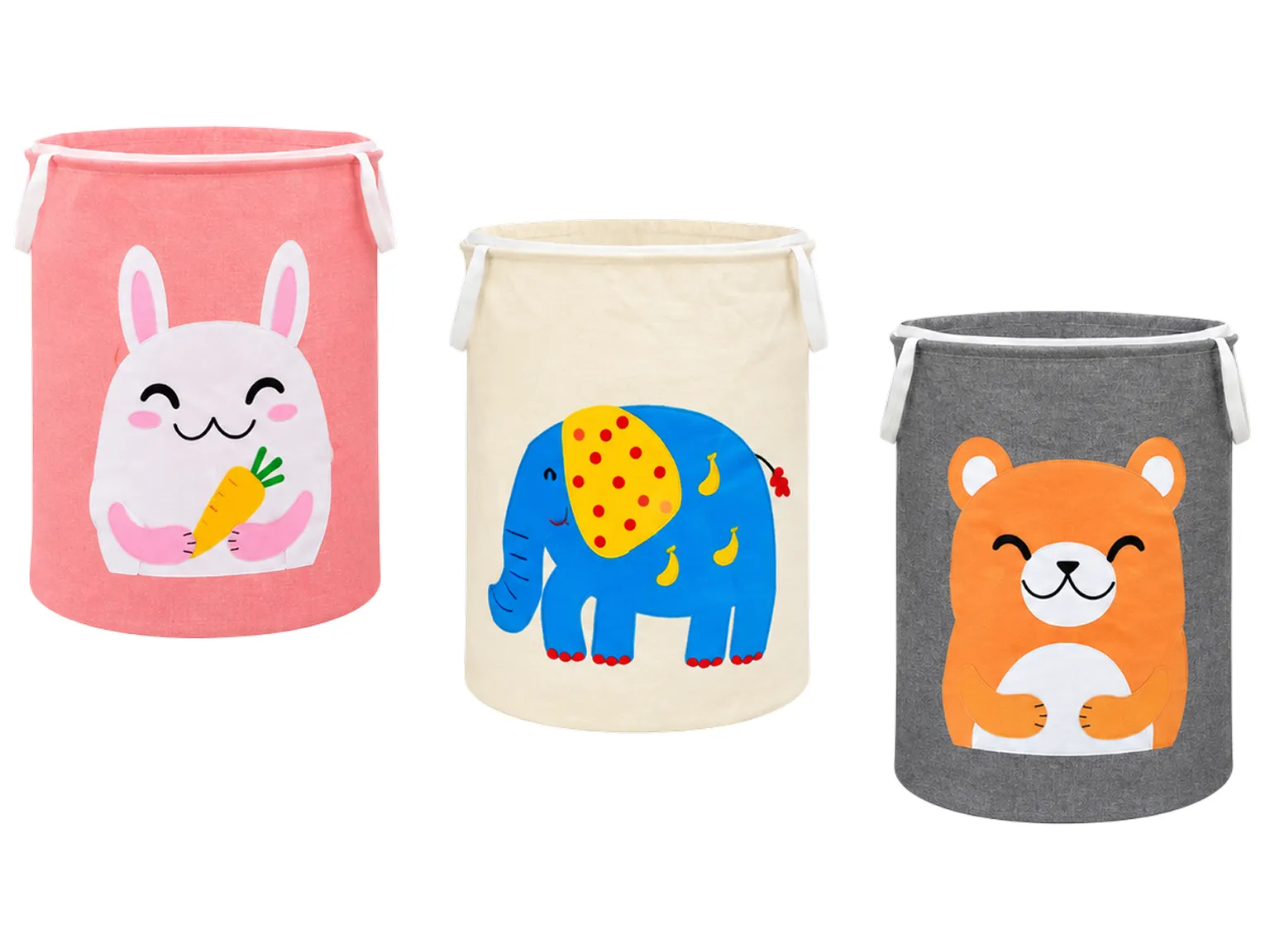 Корзина для игрушек с крышкой и ручками, 4 вида