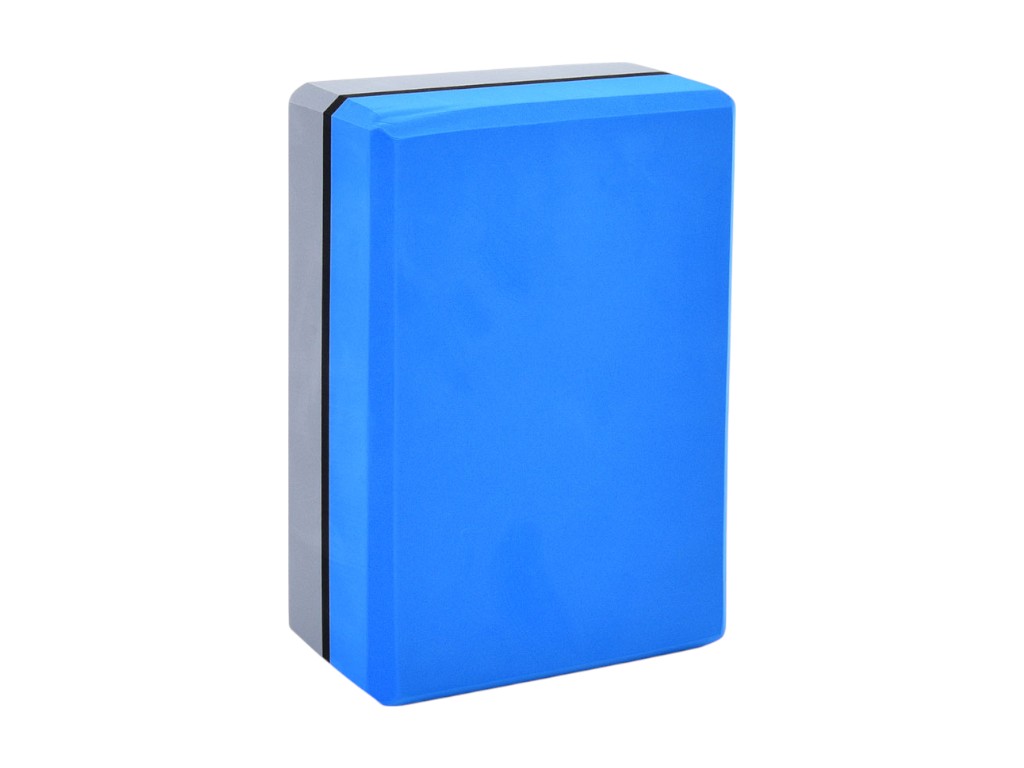 Блок для йоги опорний MS 0858-17-BL, 23 см, EVA, двокольоровий