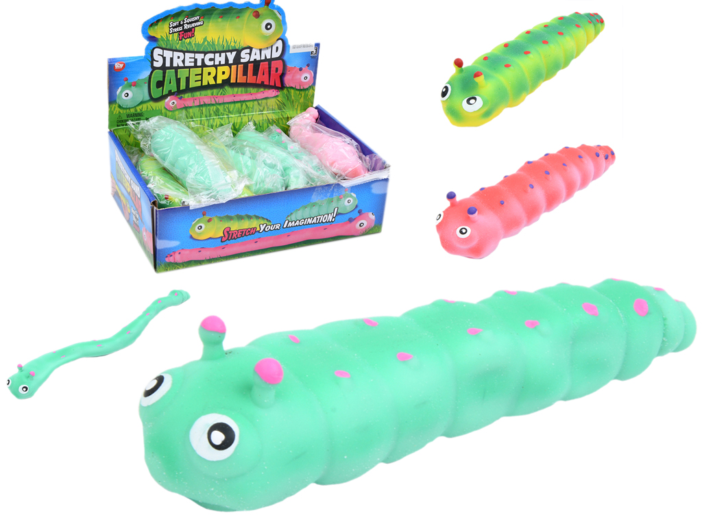 Игрушка антистресс Гусеница тянется 15 см. MS 3747