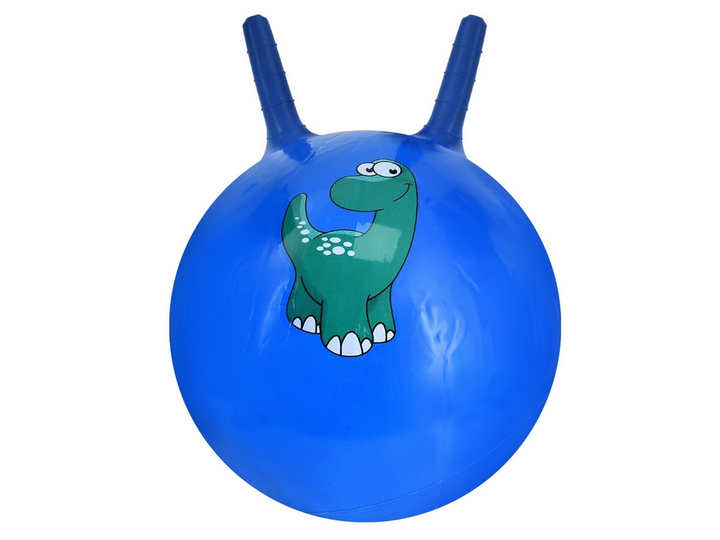 М'яч-пригун з ріжками MS 4372, діаметр 45см,  мікс видів