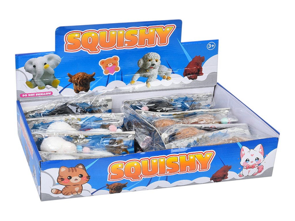 Игрушка антистресс сквиш собака MS 4766, 3 вида (цена за 1шт.)