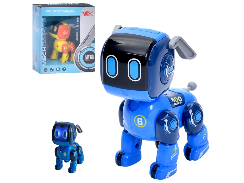 Игрушка интерактивная собака Robot Dog MY66-J1209, 11,5 см, светится и воспроизводит звук
