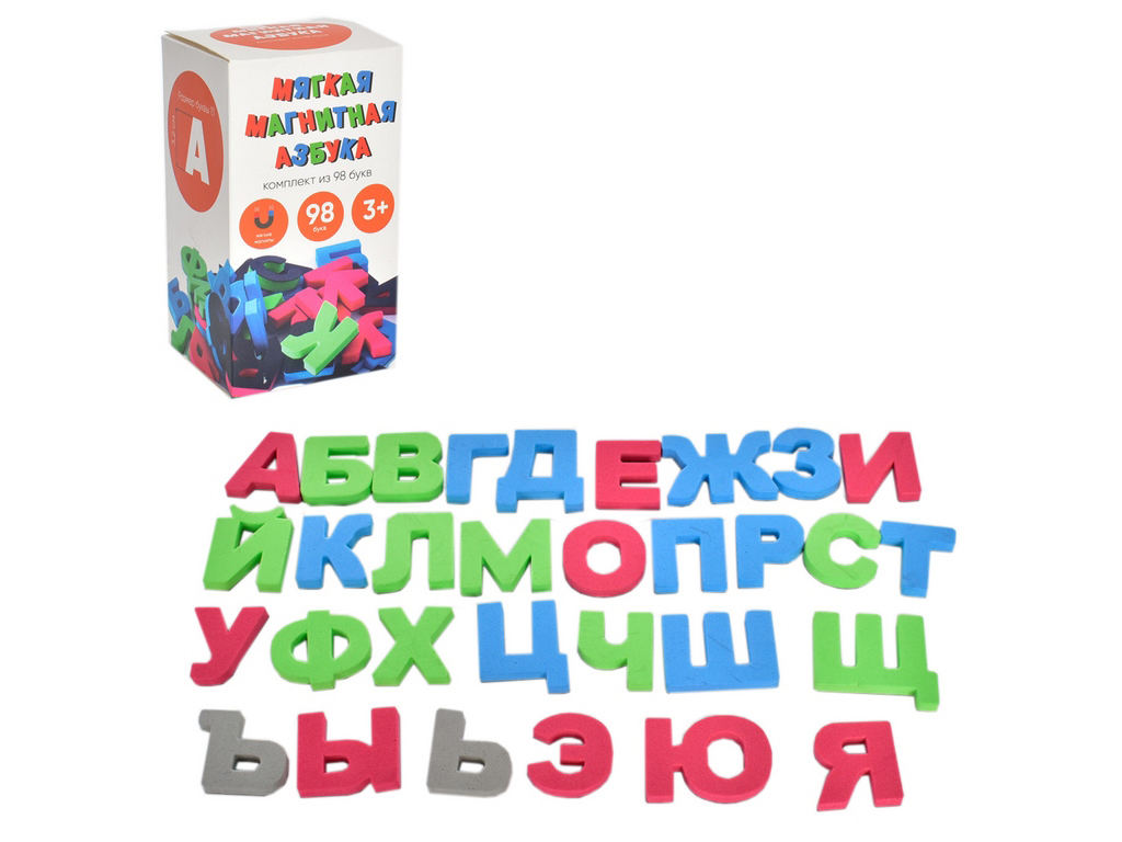 Магнітний набір Абетка (російська)  EVA R98A, 98 елементів
