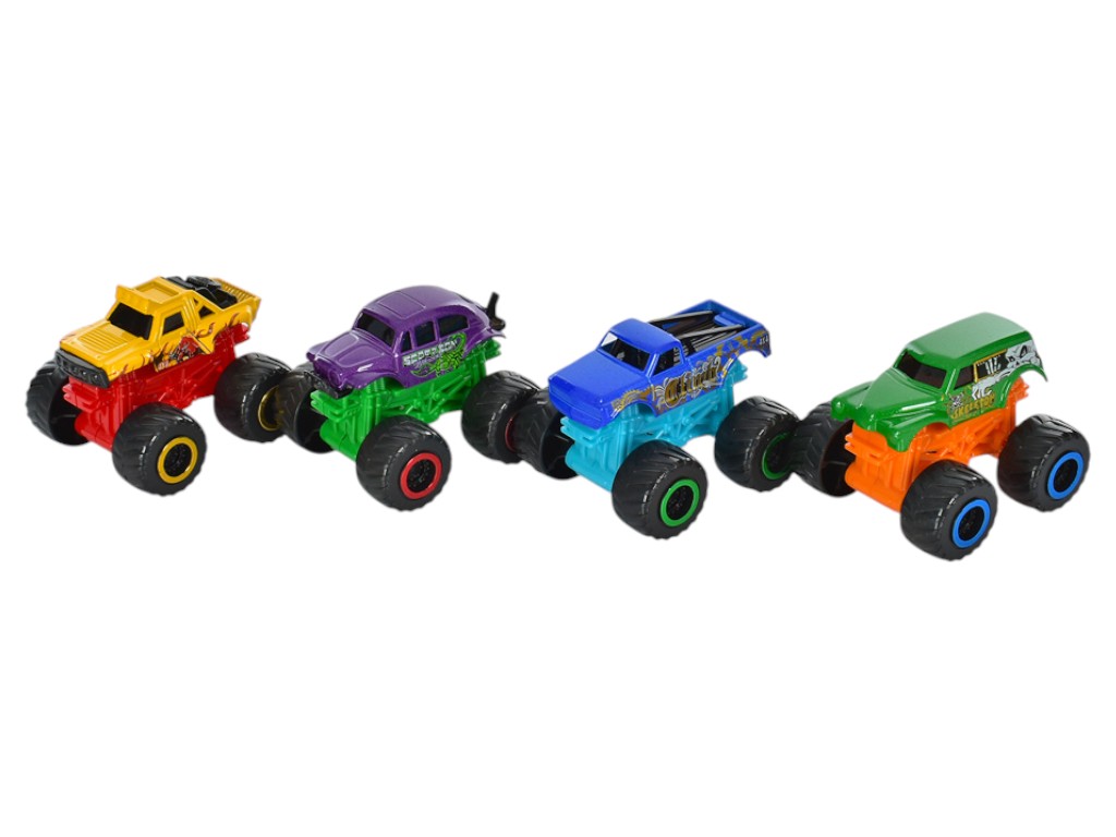 Машинка металева набір Monster Track SQ80784-1, 6 см, інерційний механізм
