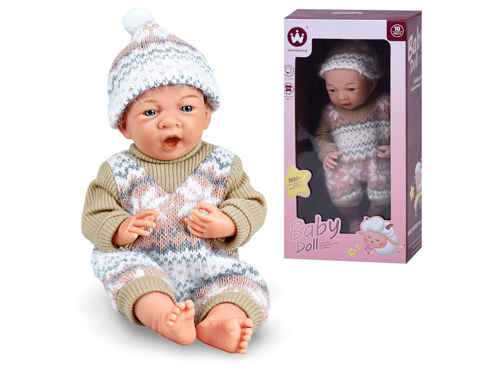 Пупс W10T-14A 25 см, подвижные ручки и ножки, Limo Toy