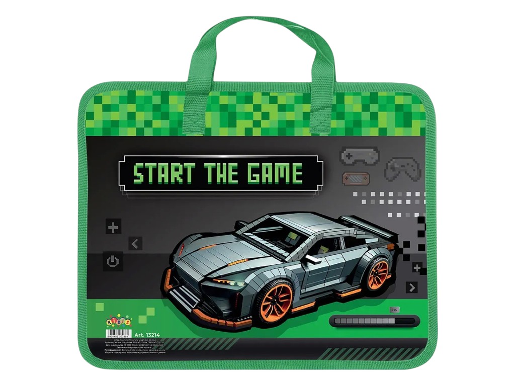 Тека пластикова з текстильними ручками Supercar, KIDIS 13214