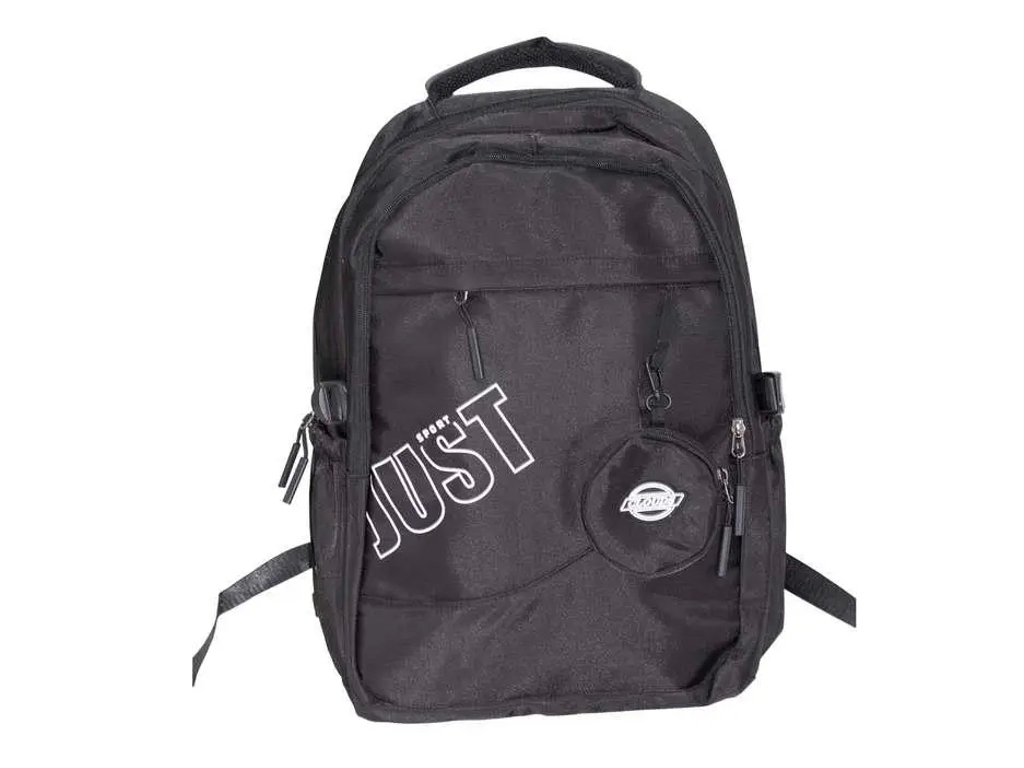 Рюкзак школьный подростковый с кошельком Just sport, 46х30см