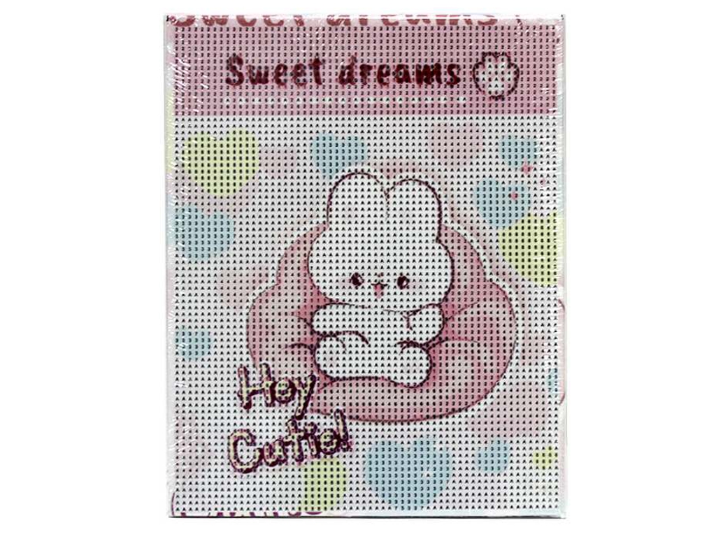 Алмазна мозаїка Kidis Зайчик, 20×25 см, на полотні