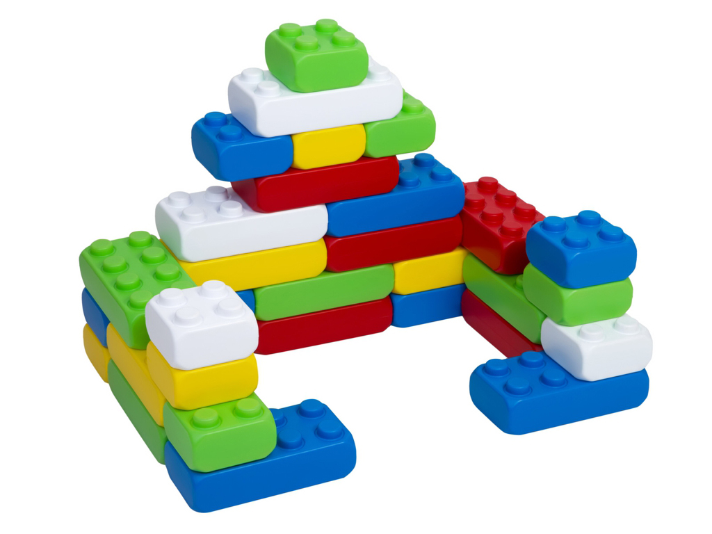 Конструктор великі блоки Mega Brick Bamsic №3, 25,5 см, великі деталі, BAMSIC