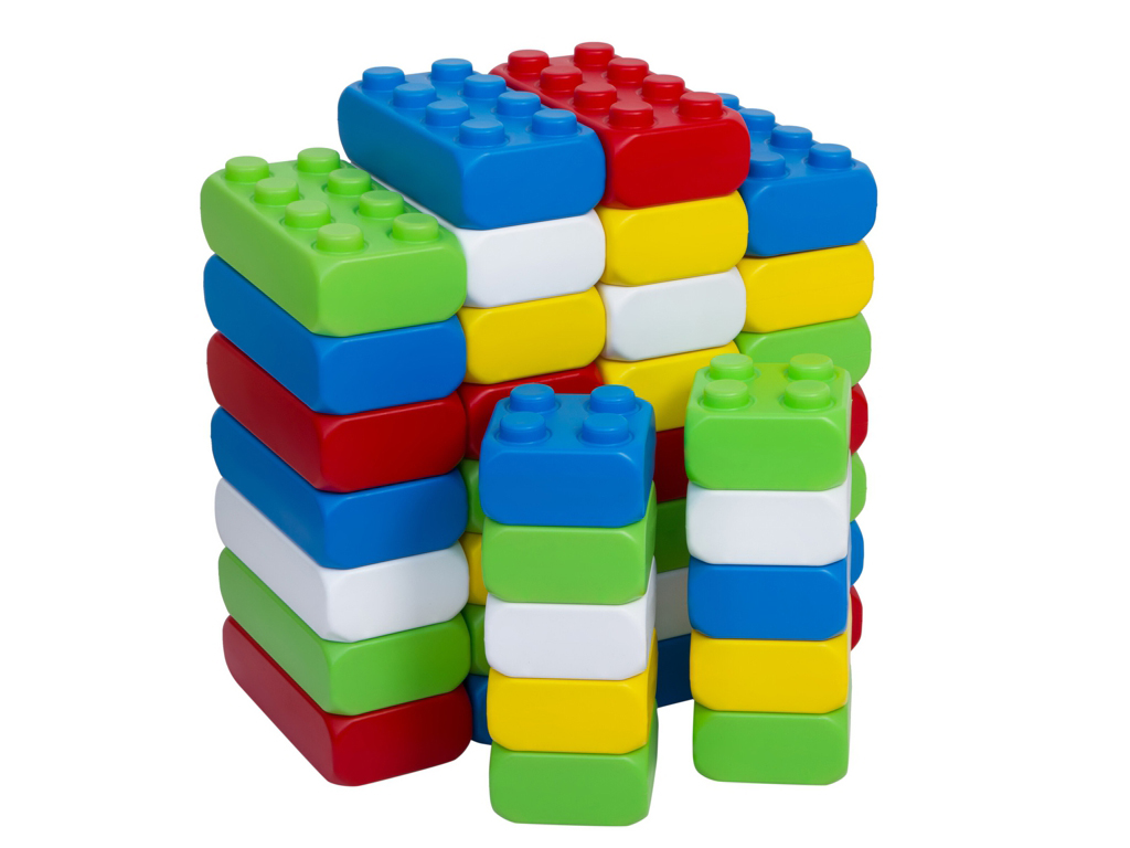 Конструктор большие блоки Mega Brick Bamsic №4, 25,5 см, сборные элементы, BAMSIC