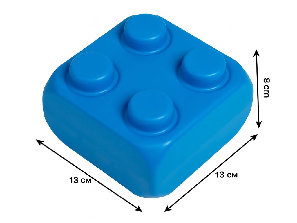 Конструктор большие блоки Mega Brick Bamsic №4, 25,5 см, сборные элементы, BAMSIC