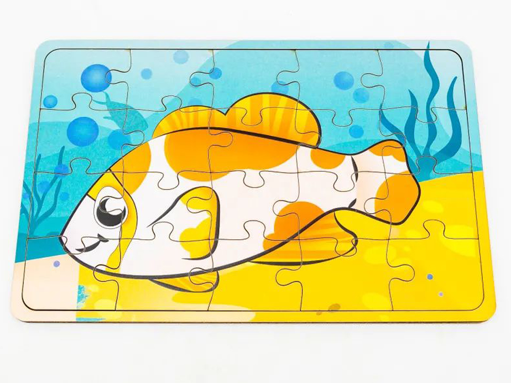 Пазл деревянный Золотая рыбка, PuzzleOk