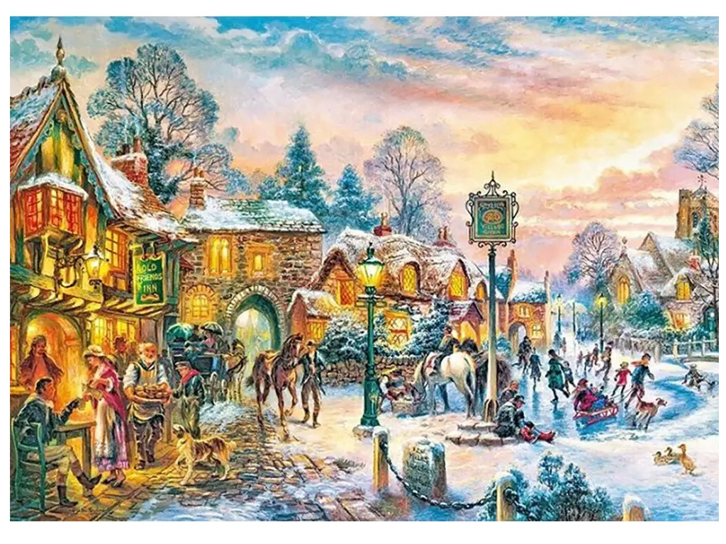 Пазли Зимові сутінки, 1000 елементів, Cherry Pazzi 30370