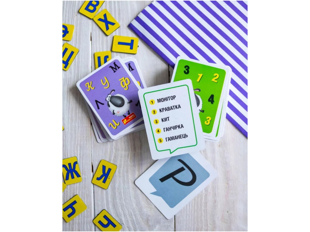Настільна гра карткова Кмітлива вівця, 11 см, пояснення слів, Ranok Creative