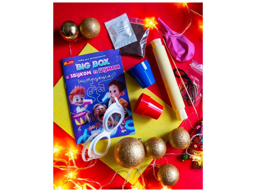 Набор для экспериментов опыта звука Big Box со звуком и шумом, 8+, Ranok Creative