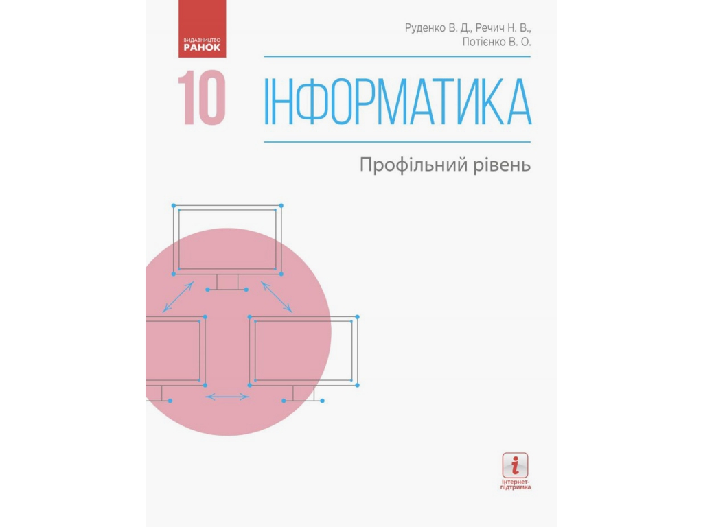 Підручник "Інформатика", 10 клас профільний рівень, В. Потієнко, Н. Речич, Ранок