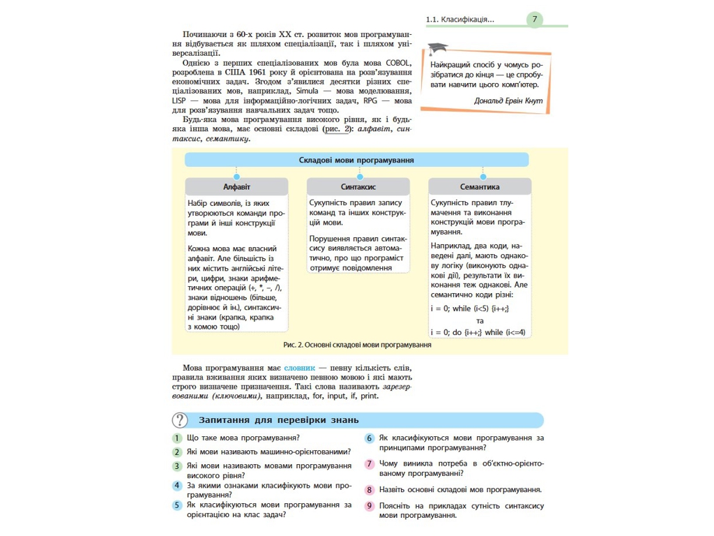 Підручник "Інформатика", 10 клас профільний рівень, В. Потієнко, Н. Речич, Ранок