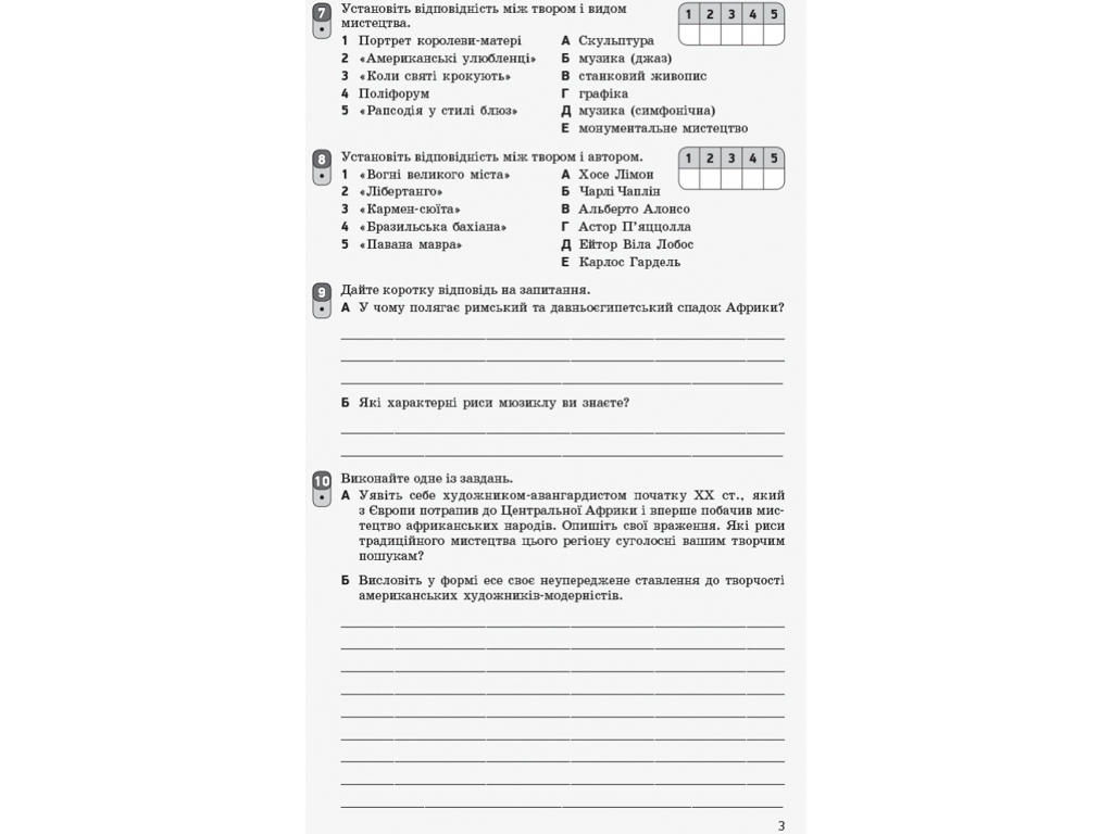 Посібник "Мистецтво", 10 (11) клас, Рівень стандарту, профільний рівень, О. А. Комаровська, "Ранок"