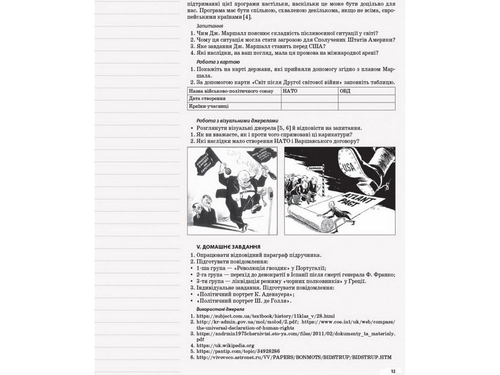 Посібник "Мій конспект. Всесвітня історія. 11 кл. Рівень стандарту", Н. М. Морозова, Основа