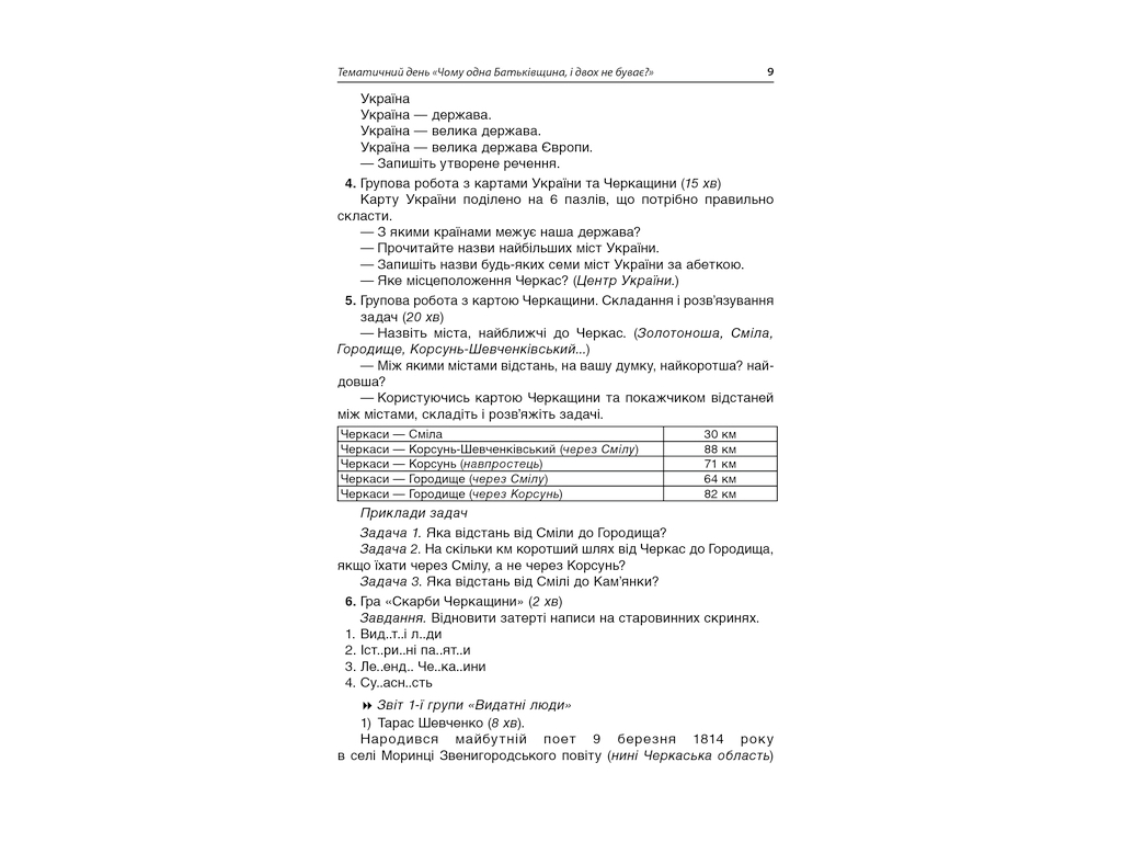 Посібник "Тематичні дні у 2 кл. ІІ семестр", Н. А. Жиганюк, О. В. Бурська, Основа