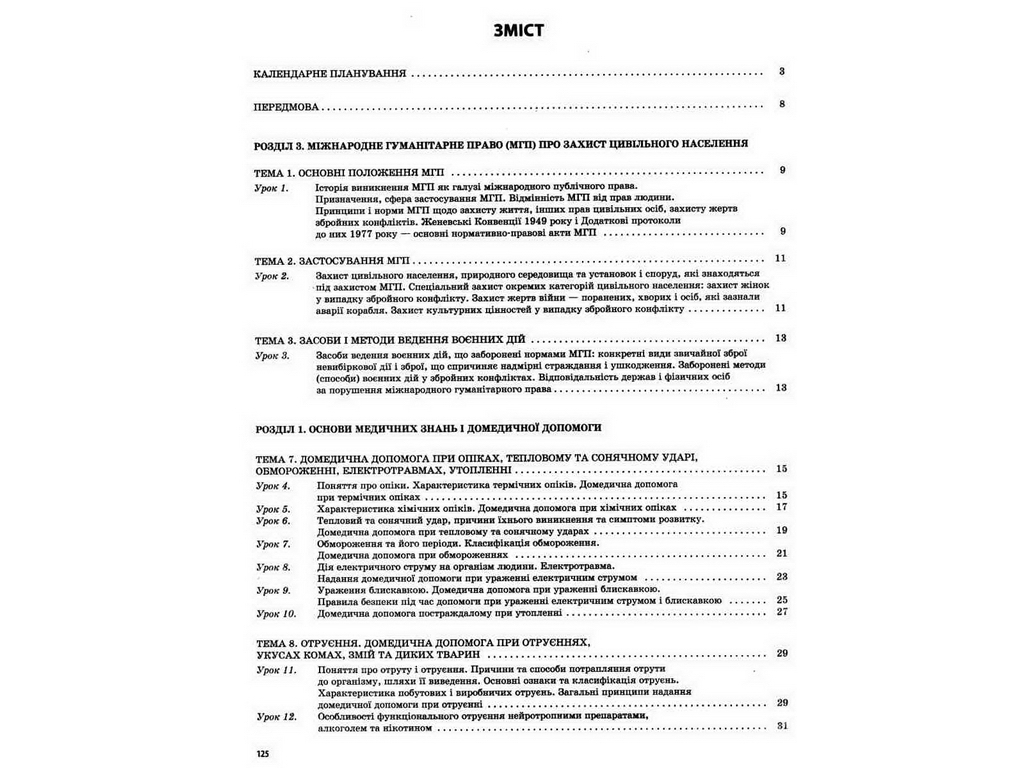 Посібник "Мій конспект. Захист Вітчизни. Основи медичних знань. 11 кл.", Н. І. Павлюк, Основа