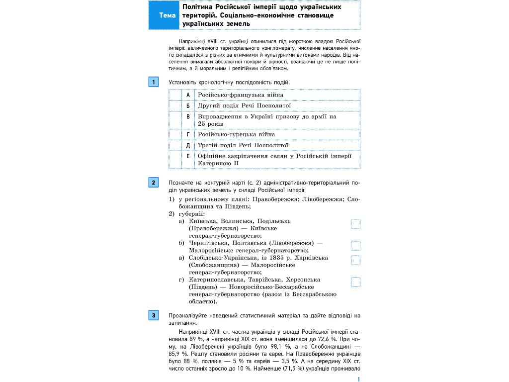Зошит "Історія України. Компетентнісно орієнтовані завдання", 9 клас, А. Грищенко, Ранок
