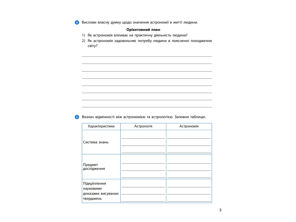 Рабочая тетрадь "Астрономия. 11 класс", М. Пришляк, Ранок