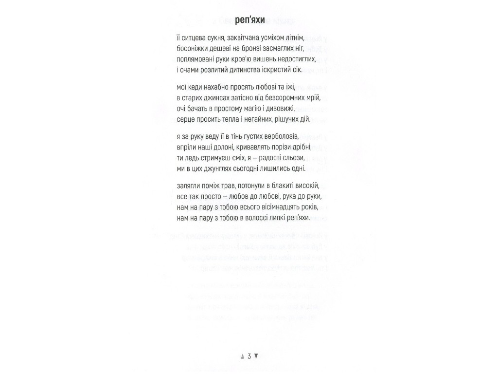 Поэзия "Репейники", Сергей Мартынюк, Фабула
