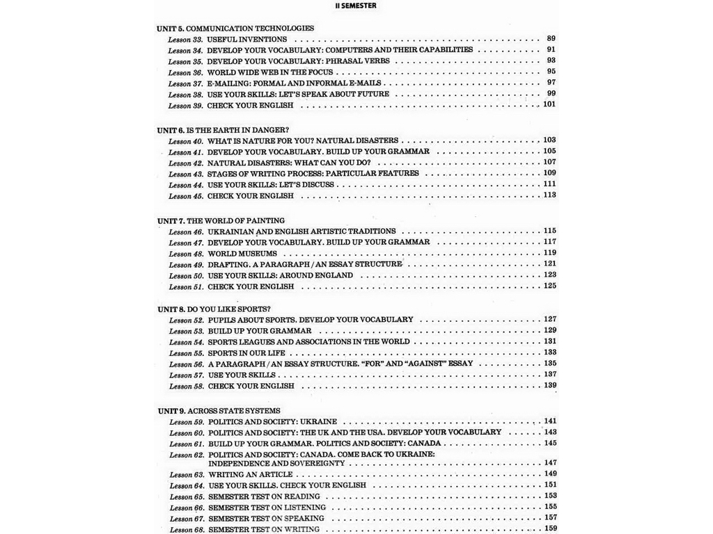 Посібник "Мій конспект Англійська мова 10 клас", О. М. Любченко, Основа